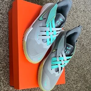 Nike Gray and Mint Green Sneakers